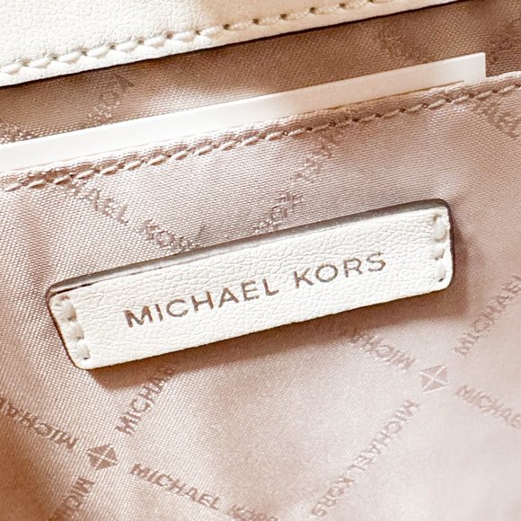 Michael Kors Suri Medium Top Handle Shoulder Crossbody Bag Optic White - Picture 12 of 14